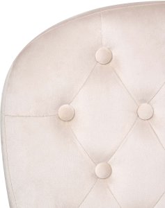 Krzesło biurowe Obrotowy PRINCESS Welur Beżowy 7