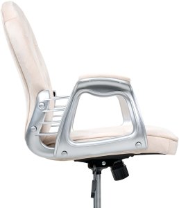 Krzesło biurowe Obrotowy PRINCESS Welur Beżowy 8