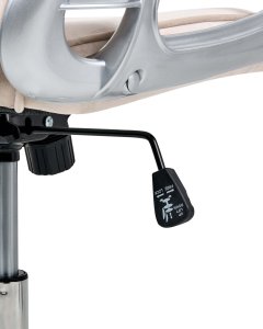 Krzesło biurowe Obrotowy PRINCESS Welur Beżowy 9