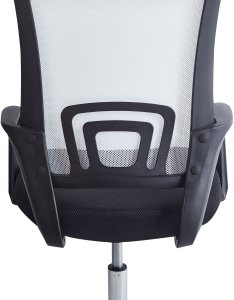 Krzesło biurowe regulowane czarno-białe SOLID 5