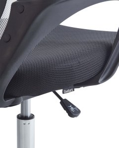 Krzesło biurowe regulowane czarno-białe SOLID 9