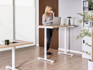 Biurko Beliani Destinas Jasnobrązowe 120 cm x 60 cm 5