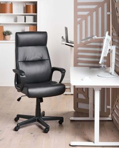 Fotel biurowy GURU Ekoskóra Czarny 2