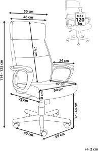 Fotel biurowy GURU Ekoskóra Czarny 3