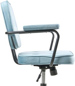 Krzesło obrotowe PAWNEE Welur Błękitny 6