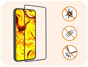 3-PAK Szkło Hartowane Do Motorola Moto G56 5G (Pełne, 5D, Szybka, 9H) 3