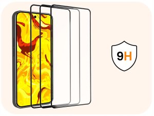 3-PAK Szkło Hartowane Do Motorola Moto G56 5G (Pełne, 5D, Szybka, 9H) 6