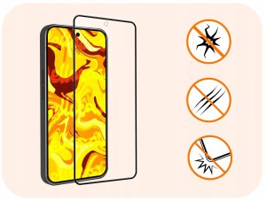 Hello Case 3-PAK Szkło Hartowane Do Google Pixel 9A (Pełne, 5D, Szybka, 9H, Ochronne) 3