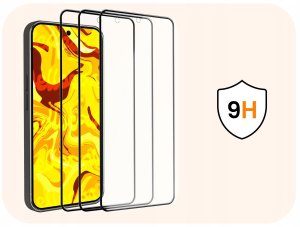 Hello Case 3-PAK Szkło Hartowane Do Google Pixel 9A (Pełne, 5D, Szybka, 9H, Ochronne) 6