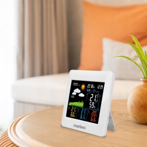 STACJA POGODOWA Z DCF METEO SP106 POGODYNKA 3 CZUJNIKI 6