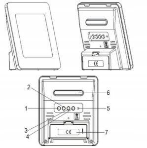 Zegar ścienny z termometrem METEO ZP31 6