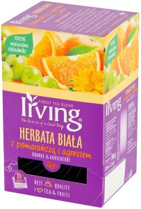Herbata biała Irving Pomarańcza z agrestem 20x1,5g 2