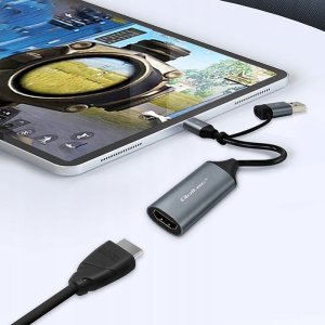 Adapter USB Qoltec USB-C - HDMI Szary  (53789) 3
