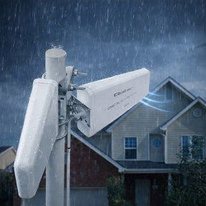 Antena 4G 5G LTE Qoltec 9dBi | kierunkowa | zewnętrzna | N female | wodoodporna | 3m 2