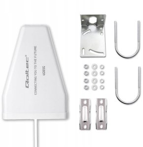 Antena 4G 5G LTE Qoltec 9dBi | kierunkowa | zewnętrzna | N female | wodoodporna | 3m 8