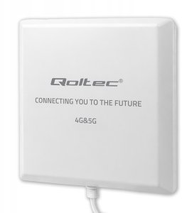 Antena 4G 5G LTE Qoltec 9dBi | kierunkowa | zewnętrzna | SMA | wodoodporna | 3m 6
