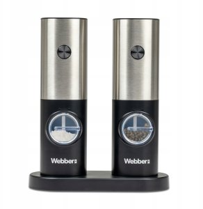 MŁYNEK DO PIEPRZU I SOLI ELEKTRYCZNY na BATERIE MŁYNEK DO SOLI 2 SZT WEBBER 2