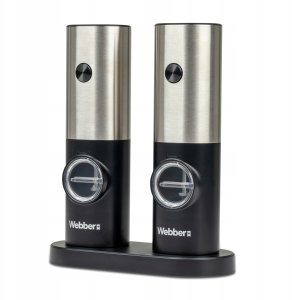 MŁYNEK DO PIEPRZU I SOLI ELEKTRYCZNY na BATERIE MŁYNEK DO SOLI 2 SZT WEBBER 4