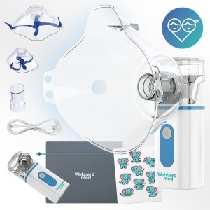 INHALATOR NEBULIZATOR Dla Dzieci i DOROSŁYCH -PRZENOŚNY na Akumulator Cichy 4