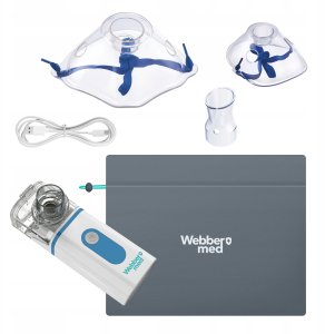 INHALATOR NEBULIZATOR Dla Dzieci i DOROSŁYCH -PRZENOŚNY na Akumulator Cichy 6