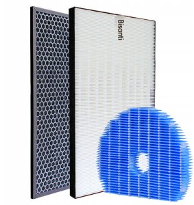 Zestaw filtrów HEPA węglowy nawilżający do SHARP KC-G40, KC-G50, EUW, EUH 2