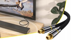 PremiumCord kabel audio optyczny Toslink, OD:7mm, Gold-metal design + Nylon, 0.5m 8