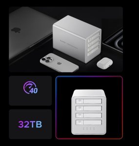 Macierz dyskowa Orico 8848U4 DAS Series 4-zatokowa M.2 NVMe SSD - biała 6