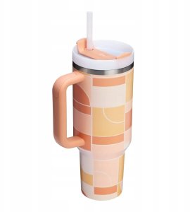 Stanley Kubek termiczny Quencher H2.O FlowState 1.18L Apricot Court Geo 2