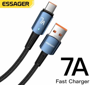 Kabel Essager 7A 100W USB-A do USB-C 1m do OPPO Realme, OnePlus 2