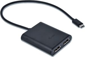 Stacja/replikator I-TEC USB-C - DisplayPort x2 Czarny  (C31DUAL4KDP) 2