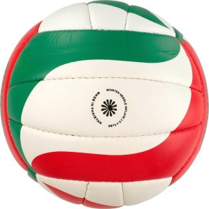 Piłka siatkowa NO10 Smash biało-zielono-czerwona 5 2