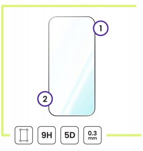 2-PAK Szkło Hartowane Pełne Do Xiaomi Poco F7 Pro / F7 Ultra (Szybka 9H) 2