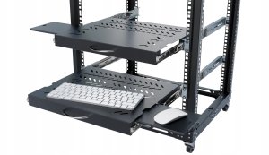 REGULOWANA SZUFLADA DO KLAWIATURY I MYSZKI RSR-F2-19-1U-350B-KM STALFLEX 6