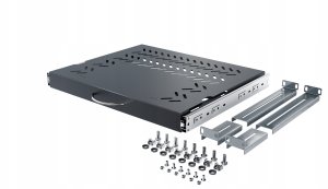 REGULOWANA SZUFLADA DO KLAWIATURY I MYSZKI RSR-F2-19-1U-350B-KM STALFLEX 7