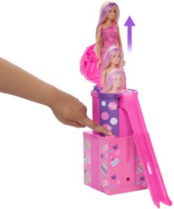 Lalka Barbie Mattel Rise & Surprise - Urodzinowa niespodzianka ze zjeżdżalnią (JKF66) 4