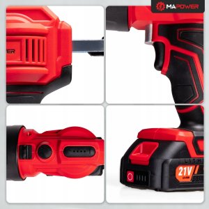 PISTOLET DO SILIKONU AKUMULATOROWY WYCISKACZ DO KLEJU MAS 2.0 AH MAPOWER 7