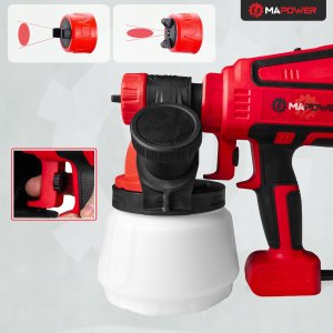 PISTOLET DO MALOWANIA ŚCIAN AGREGAT MALARSKI 3 DYSZE 750 W 120 DIN MAPOWER 6