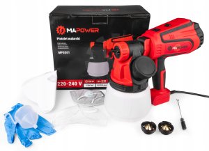 PISTOLET DO MALOWANIA ŚCIAN AGREGAT MALARSKI 3 DYSZE 750 W 120 DIN MAPOWER 7
