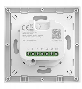 Dwukanałowy Przełącznik ścienny SONOFF MINI-2GS-E Matter 3