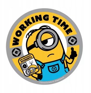 "Working Time" Podkładka pod Myszkę Minions 3