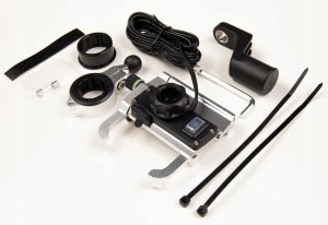 Uchwyt motocyklowy na telefon z szybką ładowarką USB - R10-metal - srebrny 5