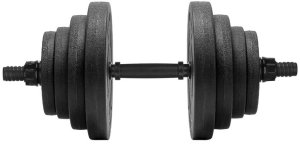 Hantle do ćwiczeń regulowane 20 kg zestaw obciążeń gryf do treningu siłowego UNIWERSALNY 13