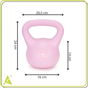 Kettlebell bitumiczny 6 kg 10