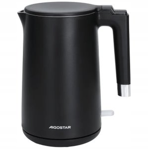 Czajnik Elektryczny Aigostar James 2200W 1,5L Stal Nierdzewna Czarny 2