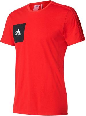 Adidas Koszulka męska Tiro 17 Tee czerwona r. S (BQ2658) 1