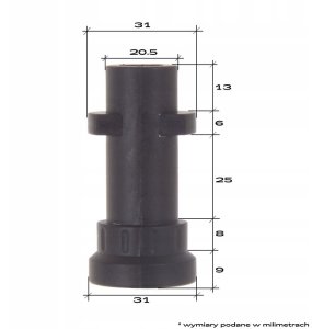 Lanca DYSZA płaska do myjki KARCHER K2 K3 K4 K5 K6 K7 szeroki strumień wody 4