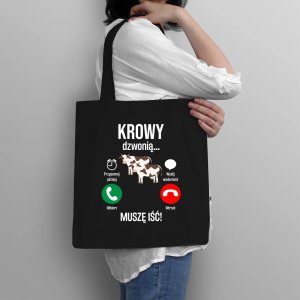 Krowy dzwonią, muszę iść - torba na prezent 3
