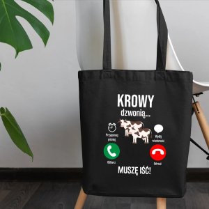 Krowy dzwonią, muszę iść - torba na prezent 5