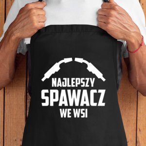 Koszulkowy Najlepszy spawacz we wsi - fartuch z nadrukiem 3