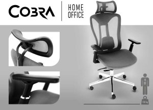 Krzesło biurowe Cobra Expert HF703GY Szare 17
